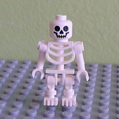 LEGO Minifigure-Skeleton with Standard Skull, Bent Arms-(Other)-GEN047-Creative Brick Builders
